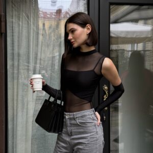 Боді з біфлексу #004 чорний, Urban Allure — LINIYA